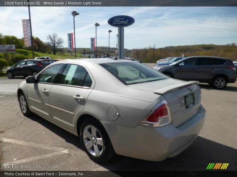 White Suede / Medium Light Stone 2008 Ford Fusion SE