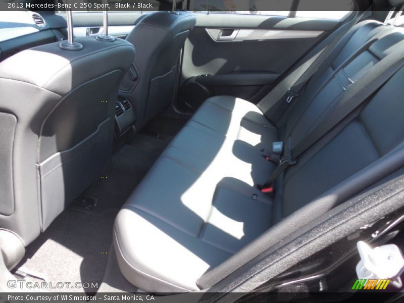 Black / Black 2013 Mercedes-Benz C 250 Sport