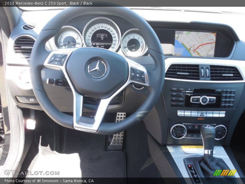 Black / Black 2013 Mercedes-Benz C 250 Sport