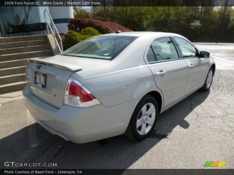 White Suede / Medium Light Stone 2008 Ford Fusion SE