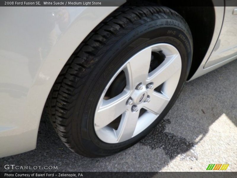White Suede / Medium Light Stone 2008 Ford Fusion SE
