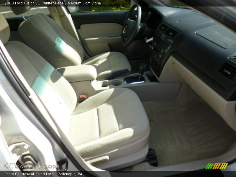 White Suede / Medium Light Stone 2008 Ford Fusion SE