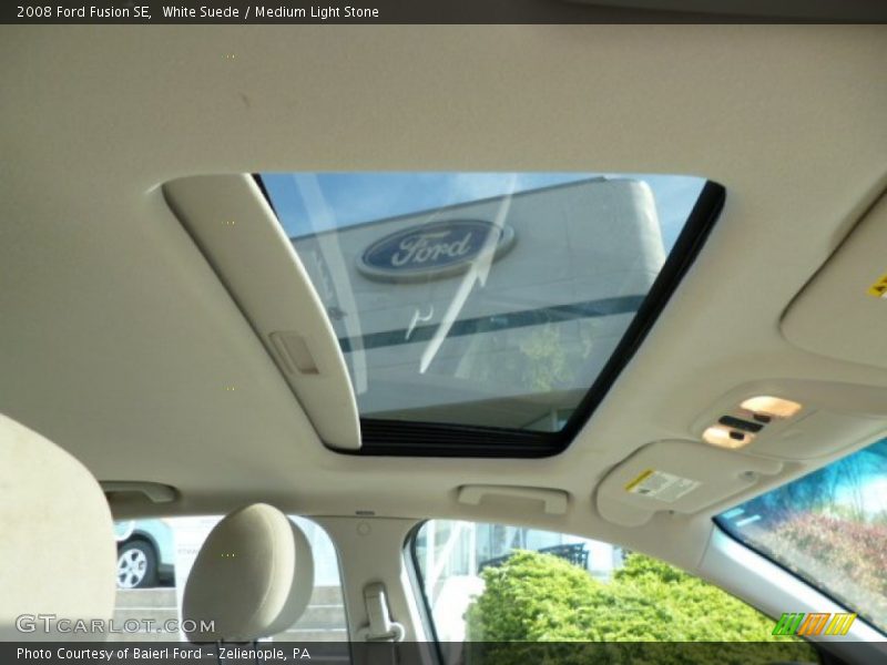 White Suede / Medium Light Stone 2008 Ford Fusion SE