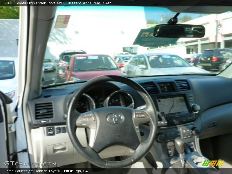 Blizzard White Pearl / Ash 2010 Toyota Highlander Sport 4WD