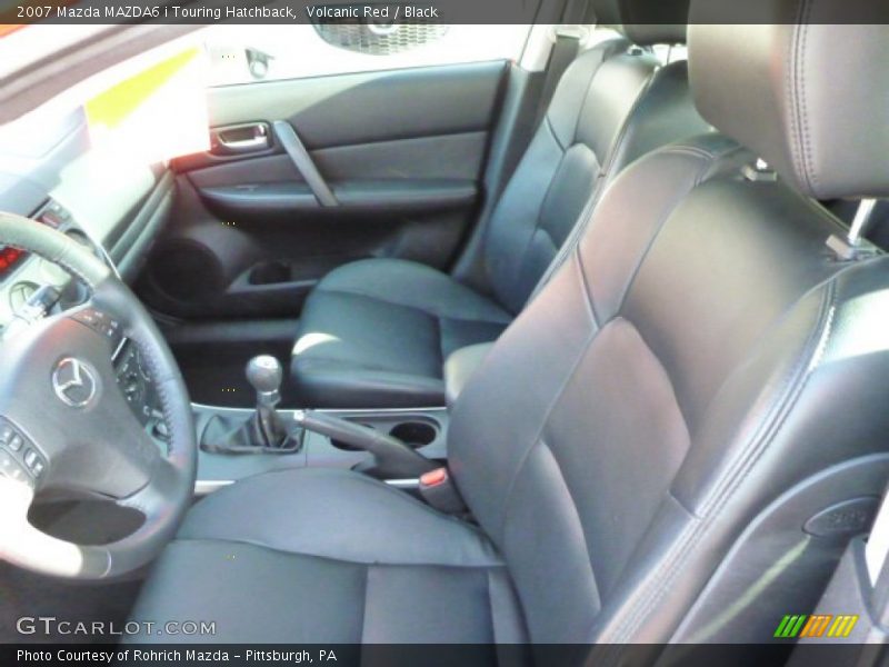 Volcanic Red / Black 2007 Mazda MAZDA6 i Touring Hatchback