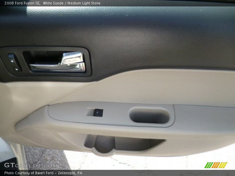 White Suede / Medium Light Stone 2008 Ford Fusion SE