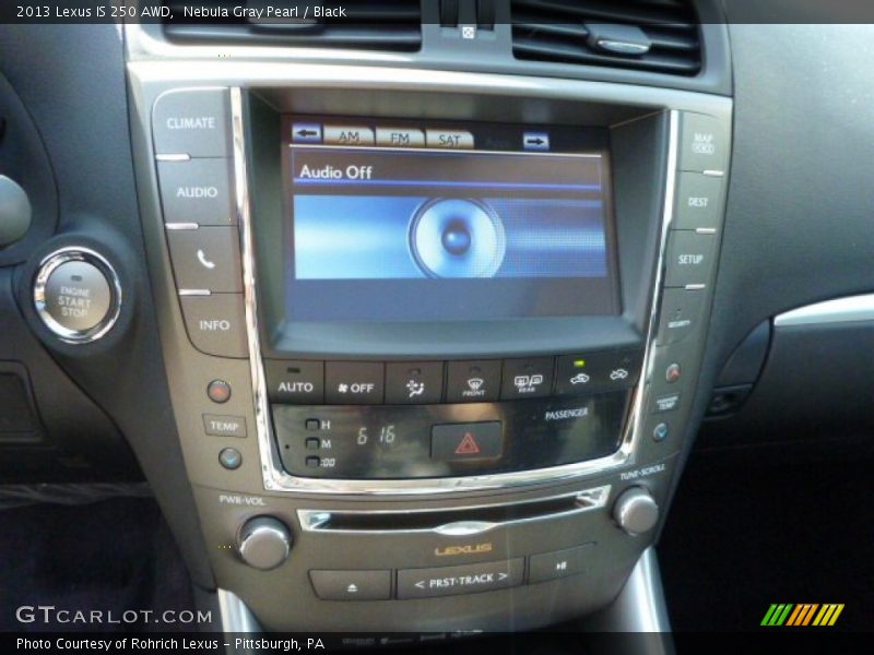 Nebula Gray Pearl / Black 2013 Lexus IS 250 AWD