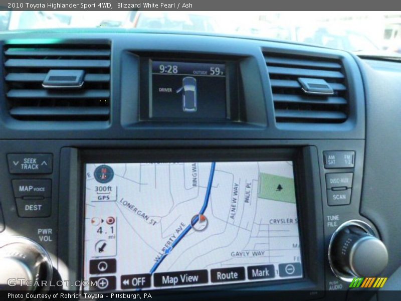 Blizzard White Pearl / Ash 2010 Toyota Highlander Sport 4WD