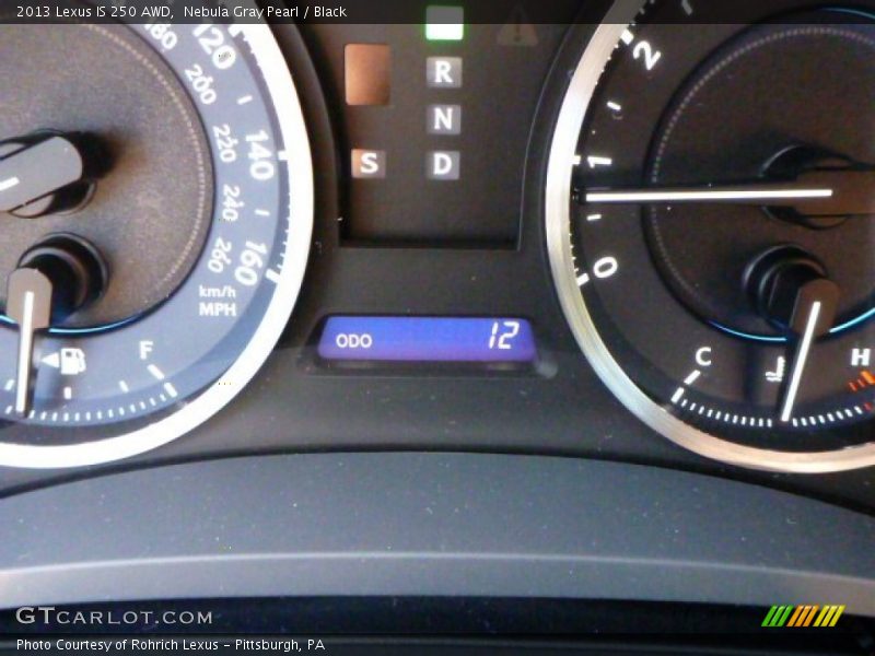 Nebula Gray Pearl / Black 2013 Lexus IS 250 AWD
