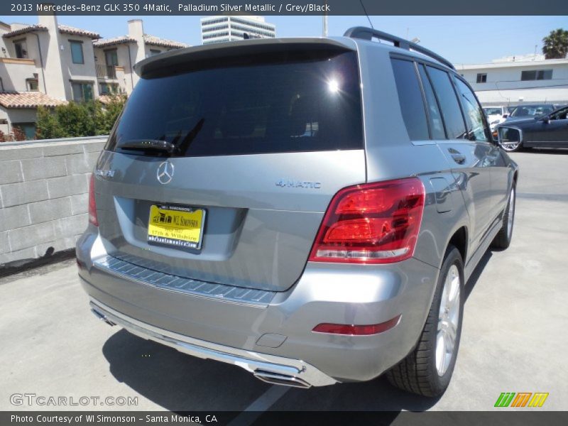 Palladium Silver Metallic / Grey/Black 2013 Mercedes-Benz GLK 350 4Matic