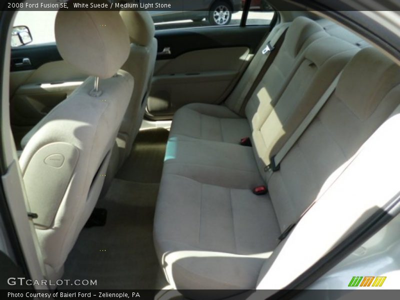 White Suede / Medium Light Stone 2008 Ford Fusion SE