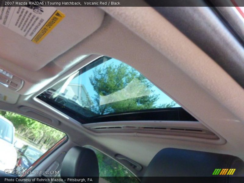 Volcanic Red / Black 2007 Mazda MAZDA6 i Touring Hatchback