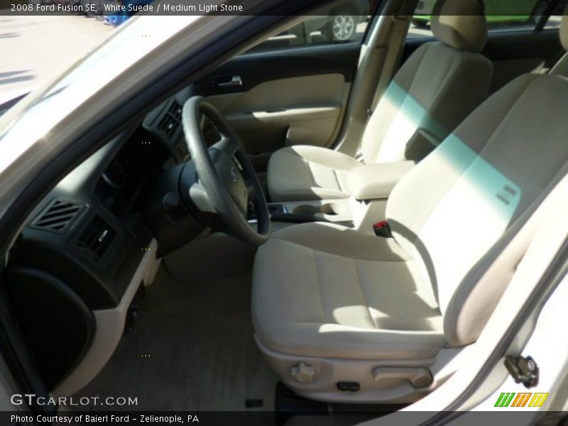 White Suede / Medium Light Stone 2008 Ford Fusion SE