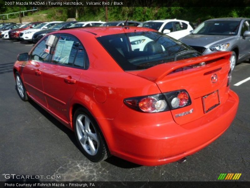 Volcanic Red / Black 2007 Mazda MAZDA6 i Touring Hatchback