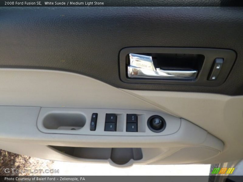 White Suede / Medium Light Stone 2008 Ford Fusion SE
