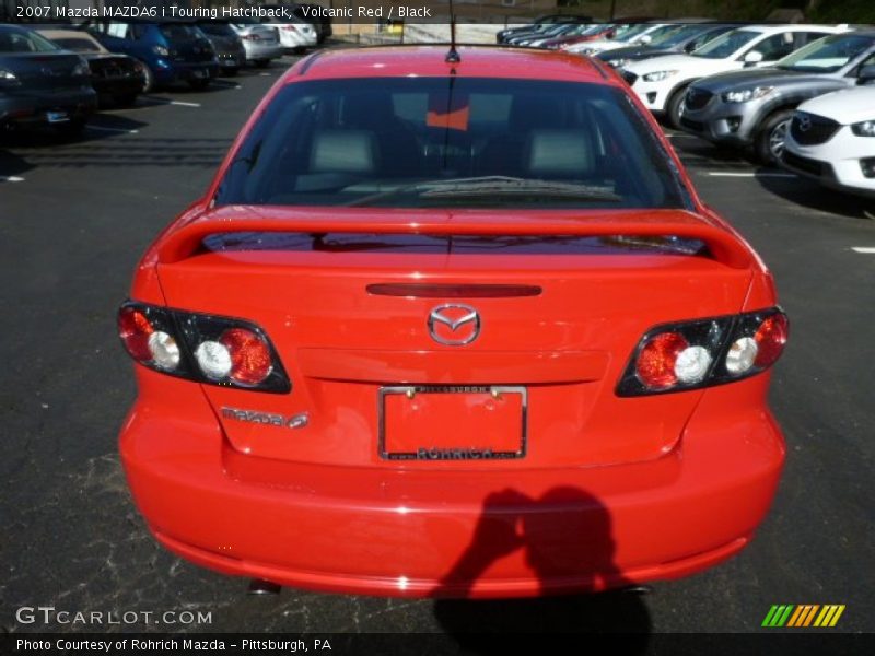 Volcanic Red / Black 2007 Mazda MAZDA6 i Touring Hatchback