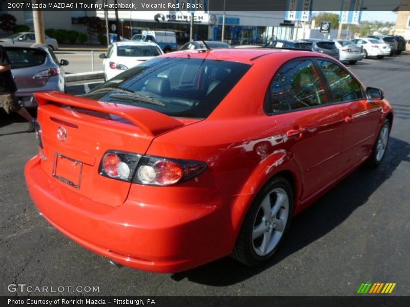 Volcanic Red / Black 2007 Mazda MAZDA6 i Touring Hatchback