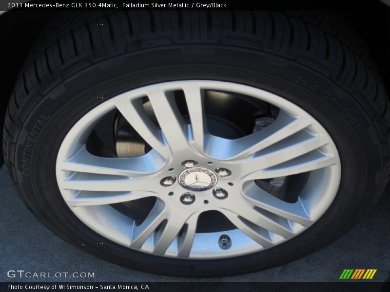Palladium Silver Metallic / Grey/Black 2013 Mercedes-Benz GLK 350 4Matic