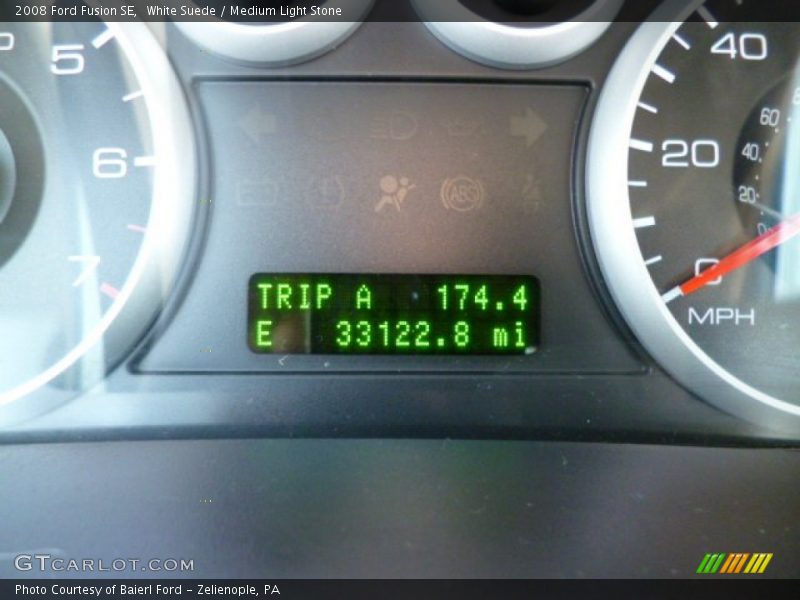 White Suede / Medium Light Stone 2008 Ford Fusion SE