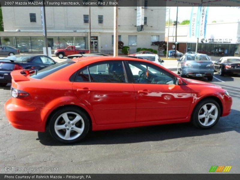 Volcanic Red / Black 2007 Mazda MAZDA6 i Touring Hatchback