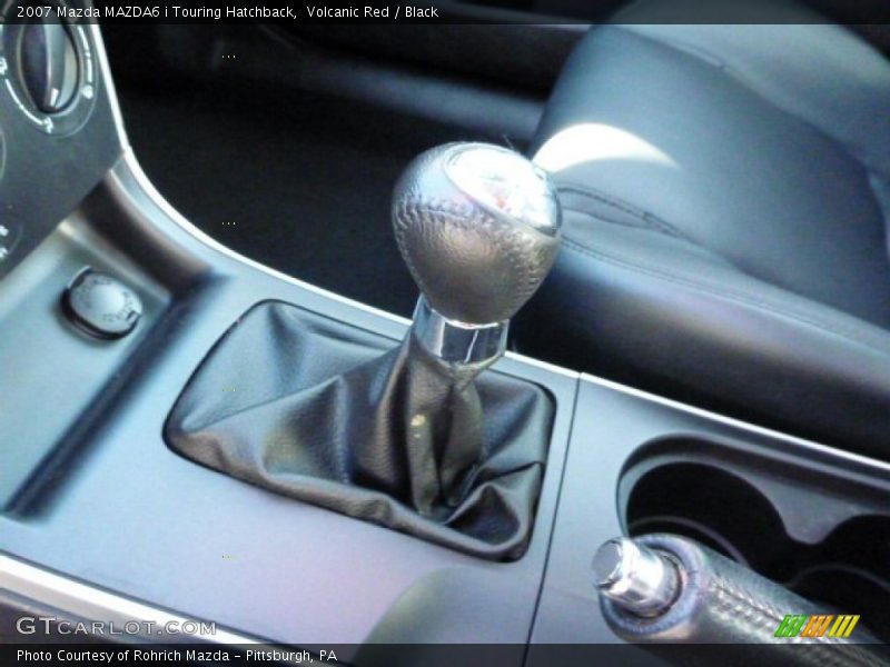 Volcanic Red / Black 2007 Mazda MAZDA6 i Touring Hatchback