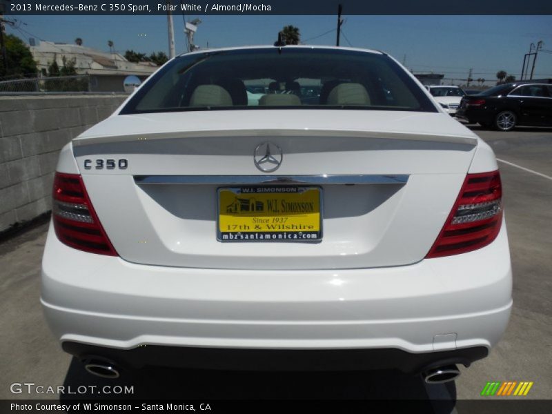Polar White / Almond/Mocha 2013 Mercedes-Benz C 350 Sport