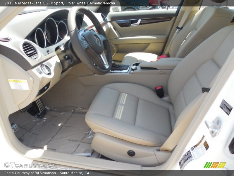 Polar White / Almond/Mocha 2013 Mercedes-Benz C 350 Sport