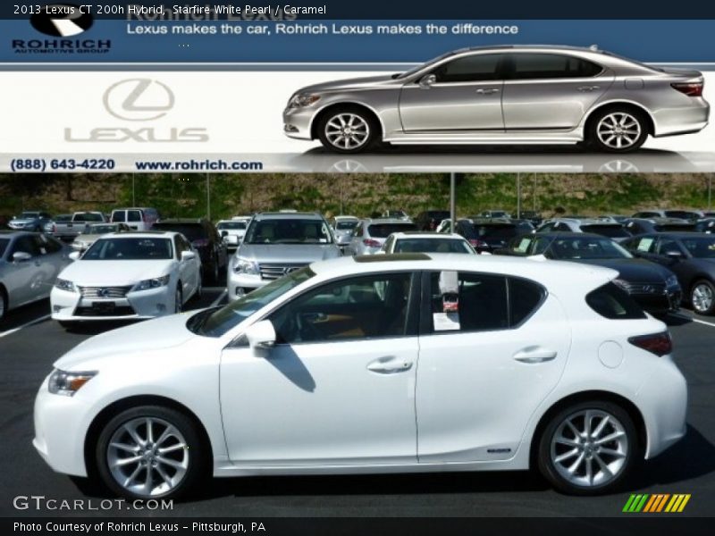 Starfire White Pearl / Caramel 2013 Lexus CT 200h Hybrid