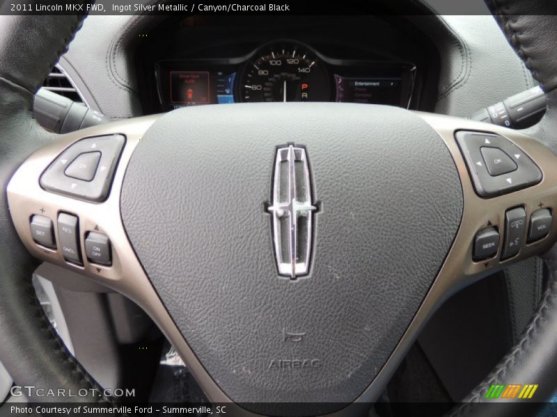 Ingot Silver Metallic / Canyon/Charcoal Black 2011 Lincoln MKX FWD