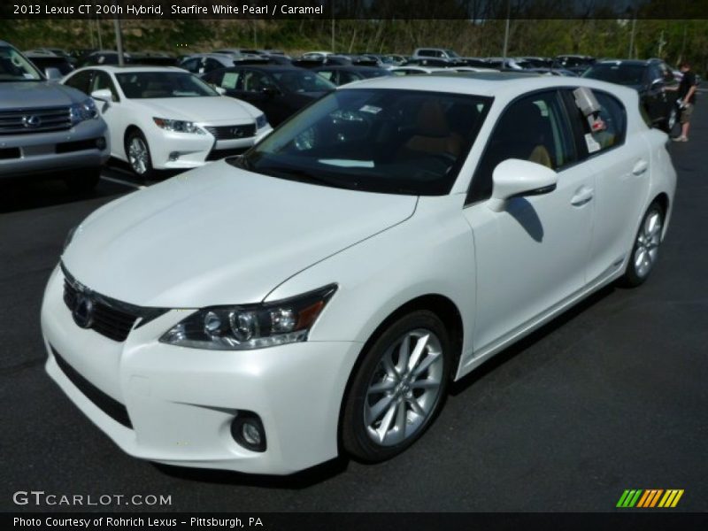 Starfire White Pearl / Caramel 2013 Lexus CT 200h Hybrid