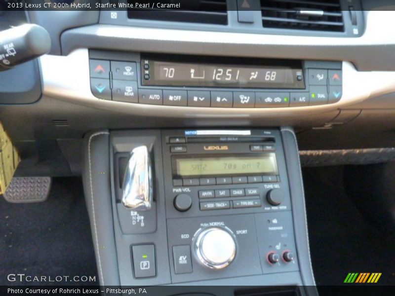 Starfire White Pearl / Caramel 2013 Lexus CT 200h Hybrid