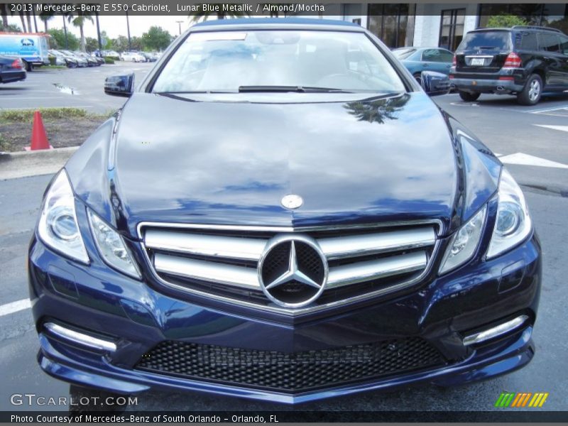 Lunar Blue Metallic / Almond/Mocha 2013 Mercedes-Benz E 550 Cabriolet
