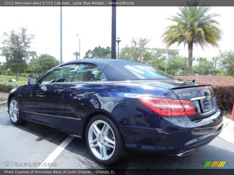 Lunar Blue Metallic / Almond/Mocha 2013 Mercedes-Benz E 550 Cabriolet