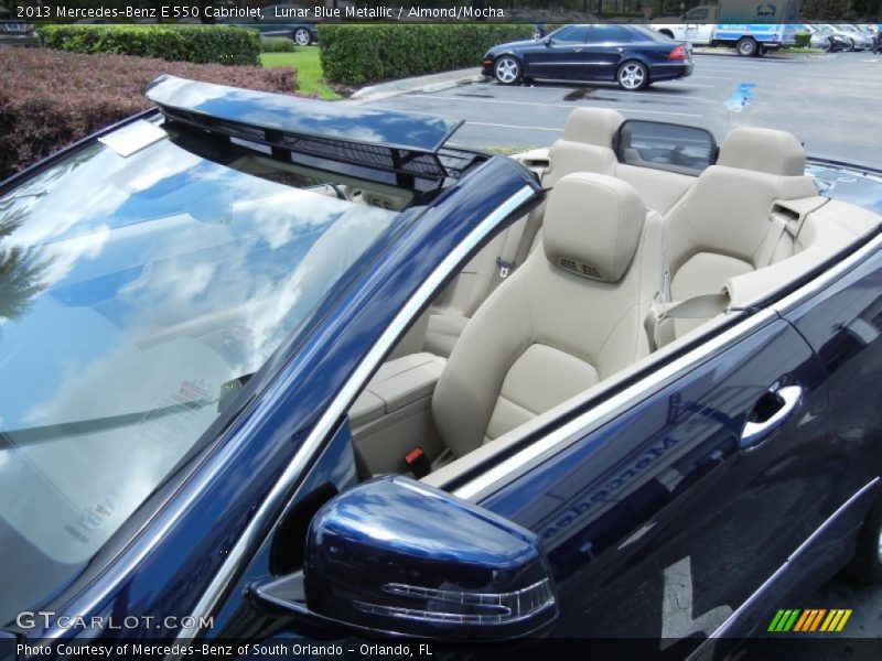 Lunar Blue Metallic / Almond/Mocha 2013 Mercedes-Benz E 550 Cabriolet