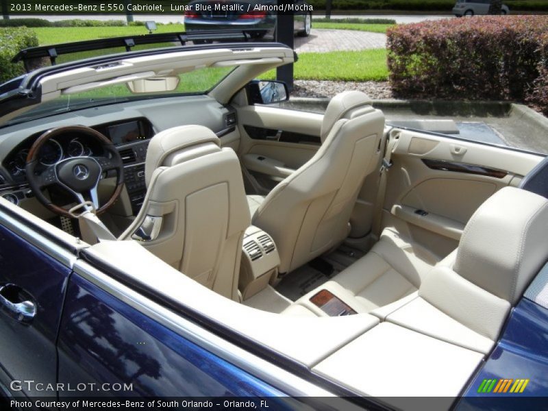 Lunar Blue Metallic / Almond/Mocha 2013 Mercedes-Benz E 550 Cabriolet