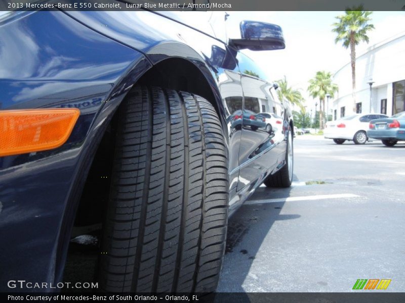 Lunar Blue Metallic / Almond/Mocha 2013 Mercedes-Benz E 550 Cabriolet