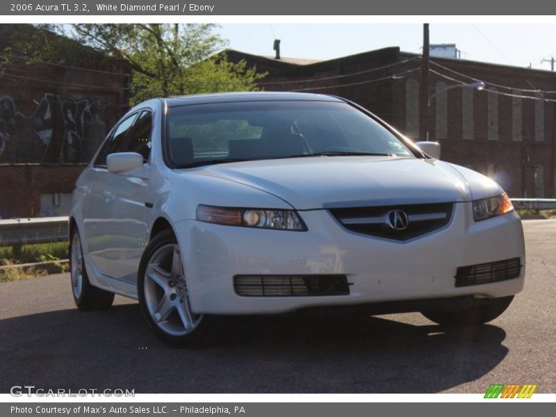 White Diamond Pearl / Ebony 2006 Acura TL 3.2