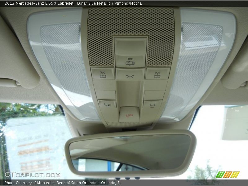 Lunar Blue Metallic / Almond/Mocha 2013 Mercedes-Benz E 550 Cabriolet
