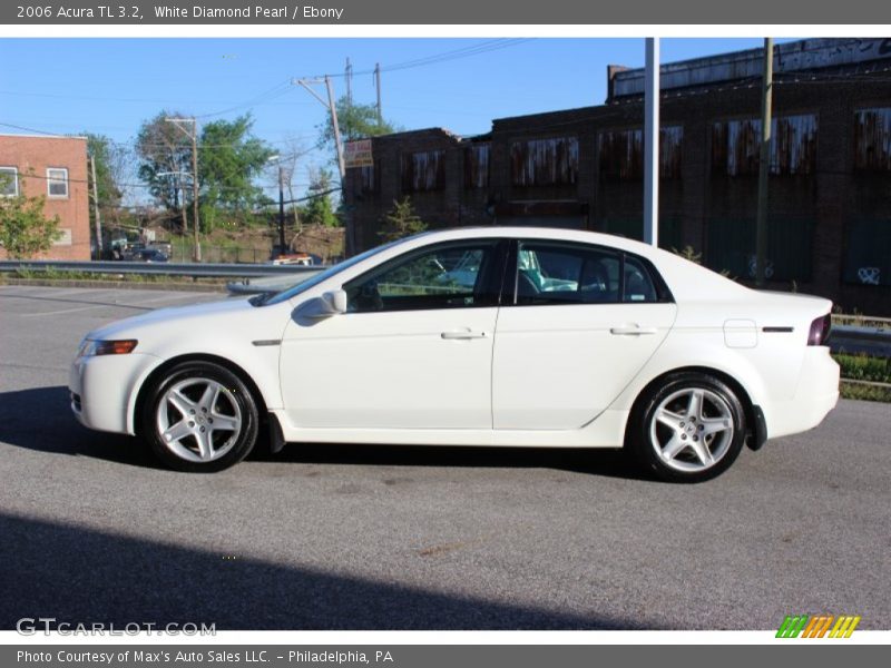 White Diamond Pearl / Ebony 2006 Acura TL 3.2