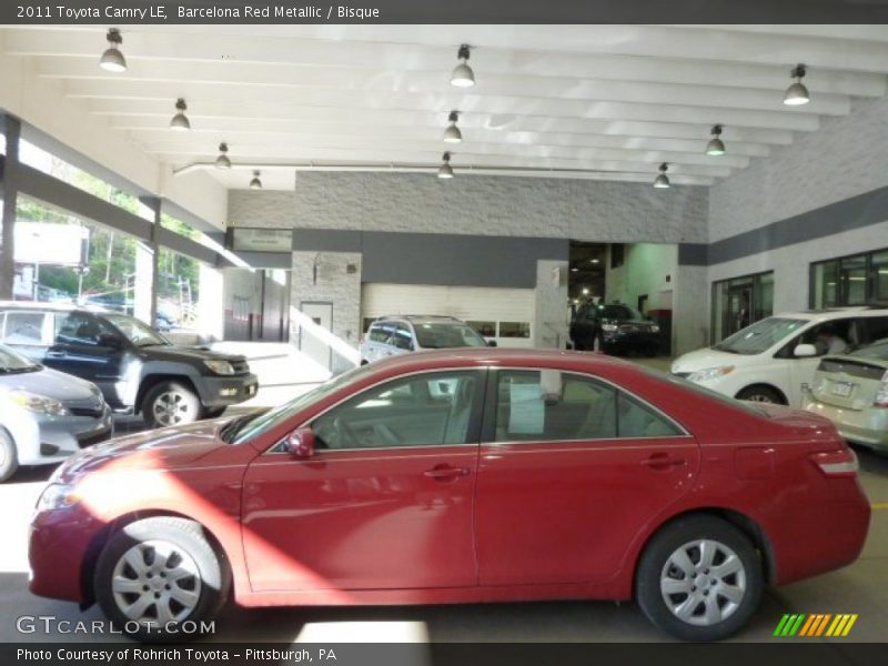 Barcelona Red Metallic / Bisque 2011 Toyota Camry LE