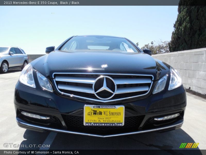 Black / Black 2013 Mercedes-Benz E 350 Coupe