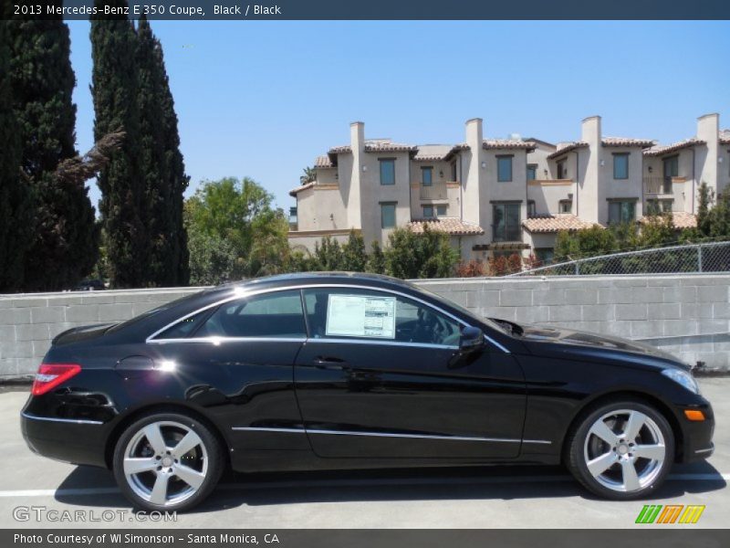 Black / Black 2013 Mercedes-Benz E 350 Coupe