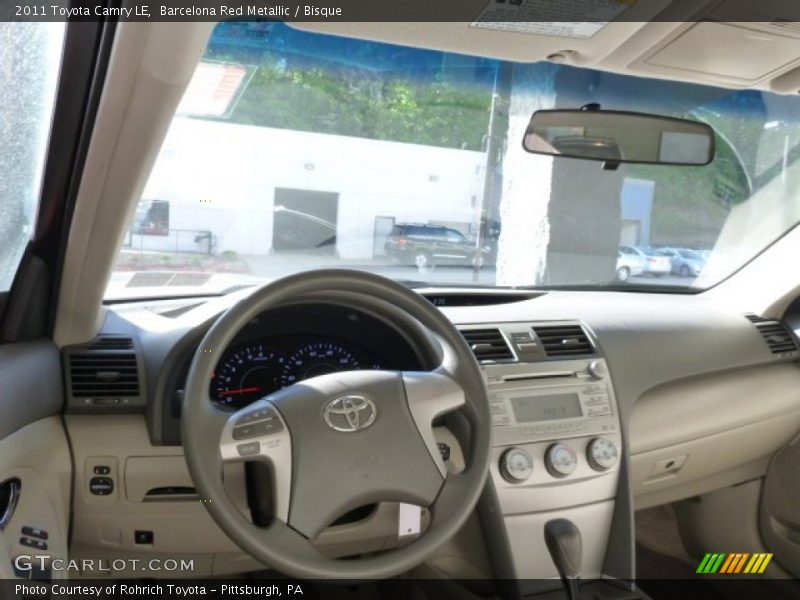 Barcelona Red Metallic / Bisque 2011 Toyota Camry LE