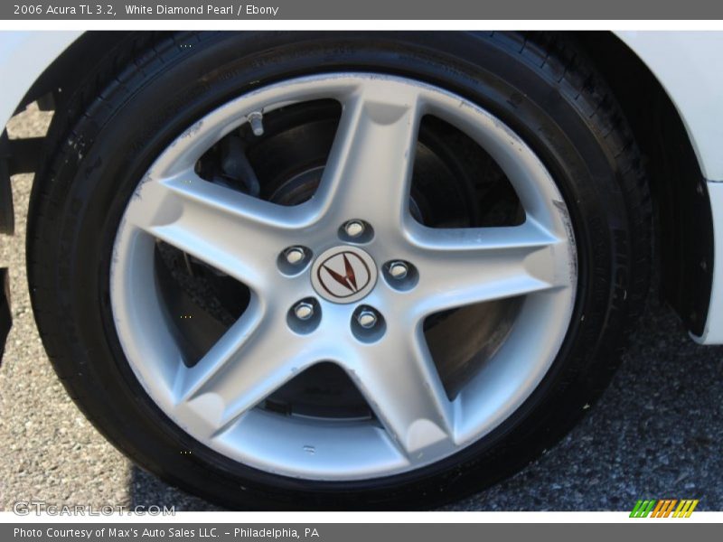 White Diamond Pearl / Ebony 2006 Acura TL 3.2