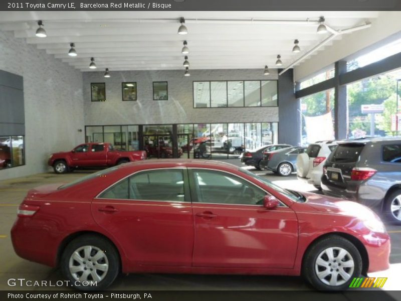 Barcelona Red Metallic / Bisque 2011 Toyota Camry LE