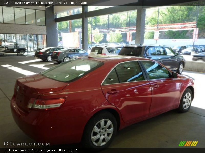 Barcelona Red Metallic / Bisque 2011 Toyota Camry LE