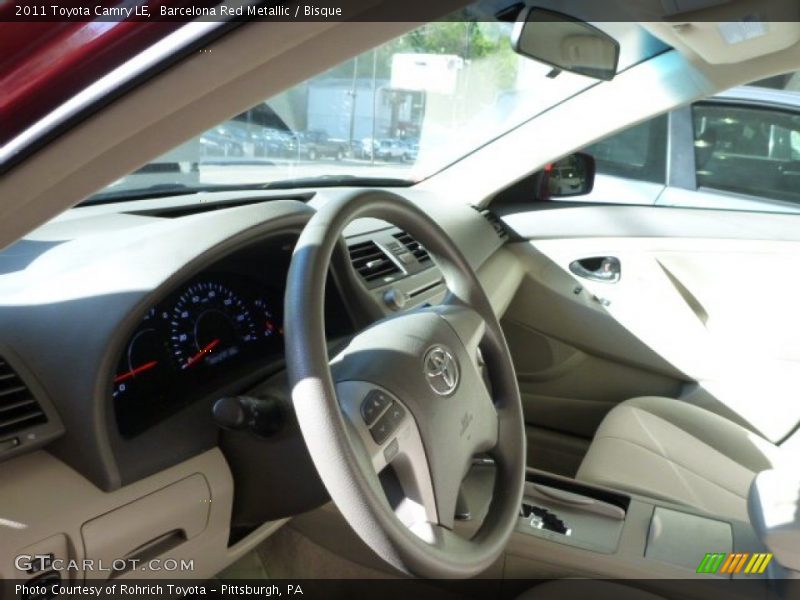 Barcelona Red Metallic / Bisque 2011 Toyota Camry LE