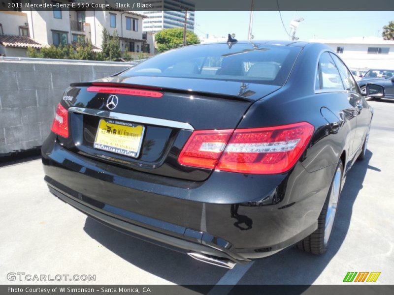 Black / Black 2013 Mercedes-Benz E 550 Coupe