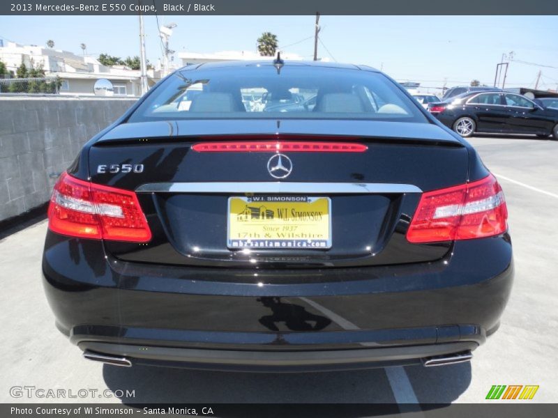 Black / Black 2013 Mercedes-Benz E 550 Coupe