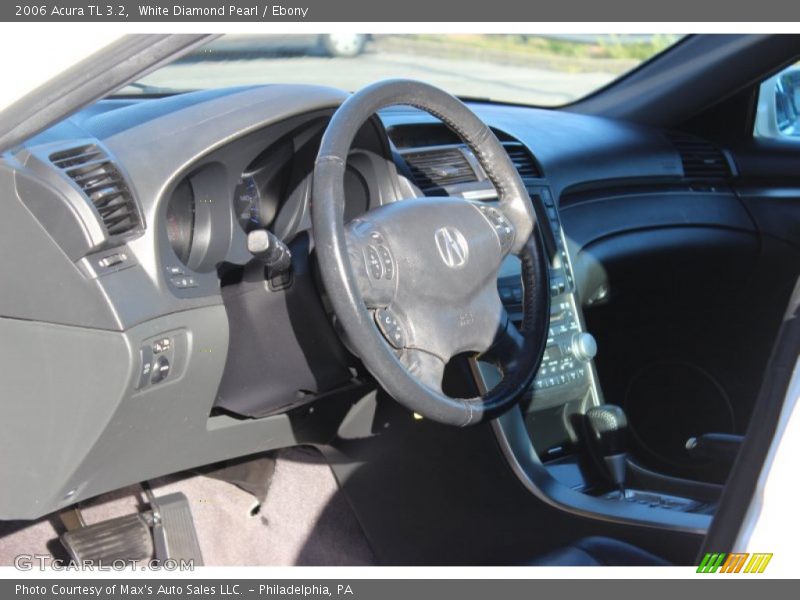 White Diamond Pearl / Ebony 2006 Acura TL 3.2